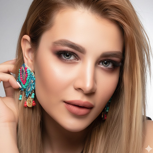 لنز رنگی رینبو طوسی دور دار Gray 211