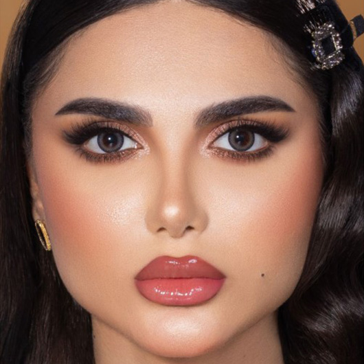 لنز رنگی دهم طوسی دور دار Sabrin Soul