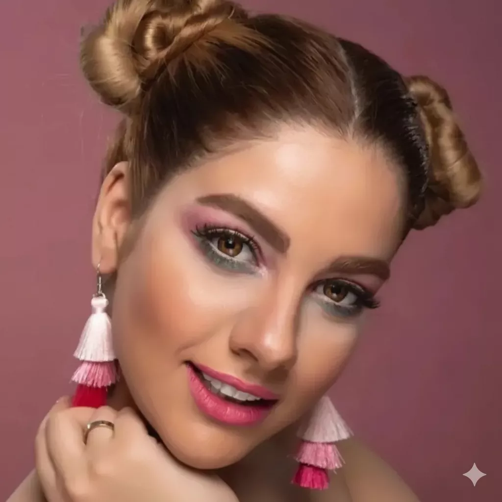 Gemini_Generated_Image_xszry6xszry6xszr.png لنز رنگی رینبو قهوه ای دوردار Brown 306 - نمای دوم